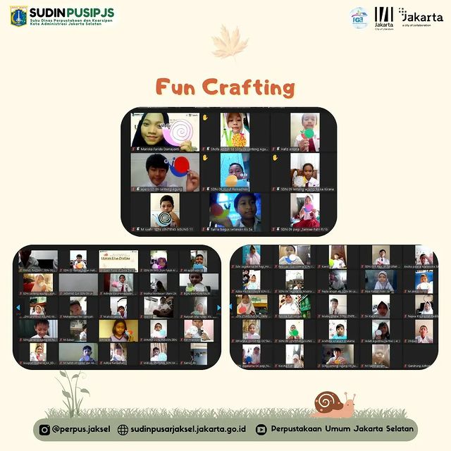 Literacy And Fun Crafting With SDN Lenteng Agung 06, 09, 11, SDN Gandaria Selatan 03, & SDN Jagakarsa 04