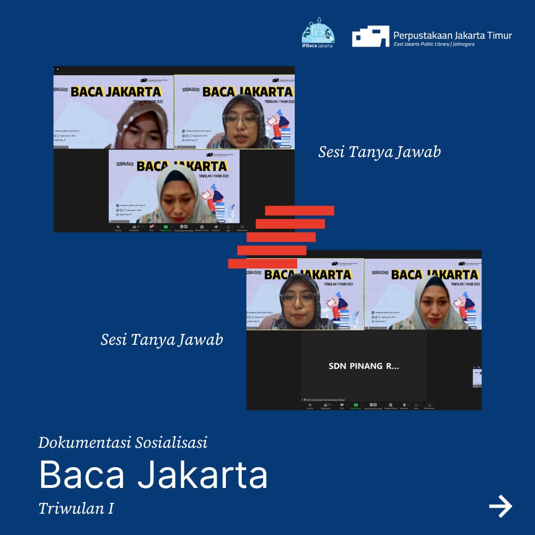 Sosialisasi Baca Jakarta Triwulan I Tahun 2023