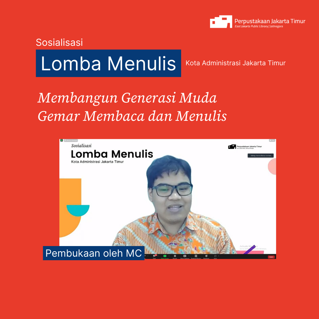 Sosialisasi Lomba Menulis Kota Administrasi Jakarta Timur