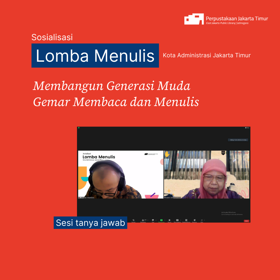 Sosialisasi Lomba Menulis Kota Administrasi Jakarta Timur