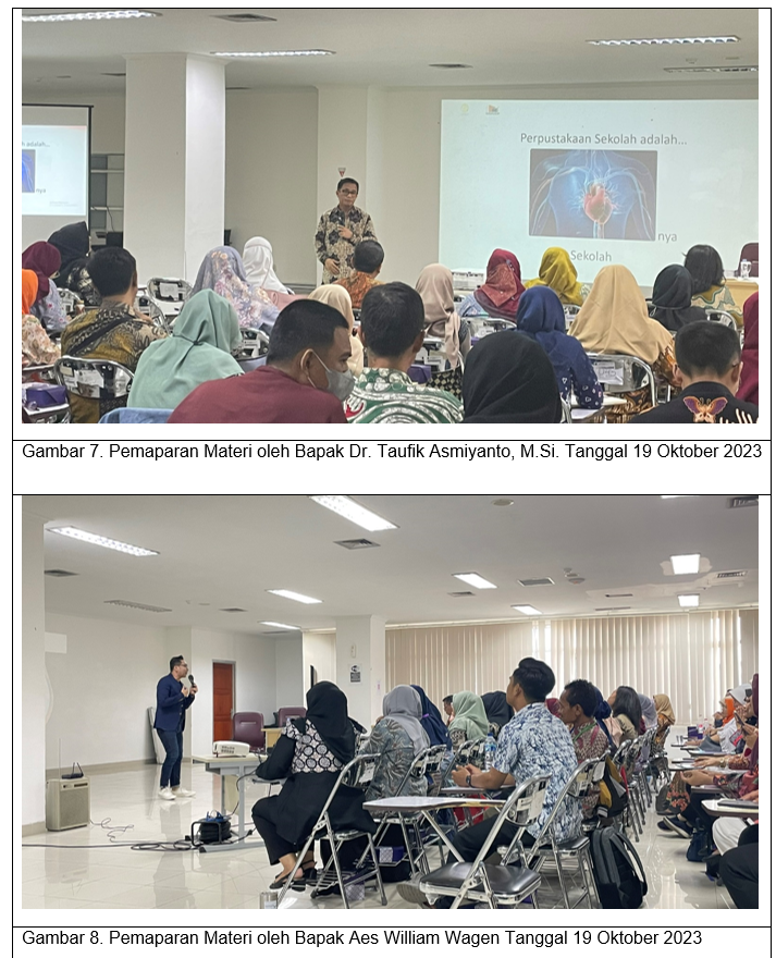 Bimbingan Teknis Peningkatan Kapasitas SDM Perpustakaan Sekolah Di Wilayah Provinsi DKI Jakarta