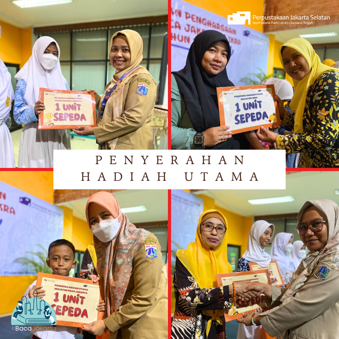 Penyerahan Penghargaan Peserta Baca Jakarta Dan IKRA Triwulan III Tahun 2023