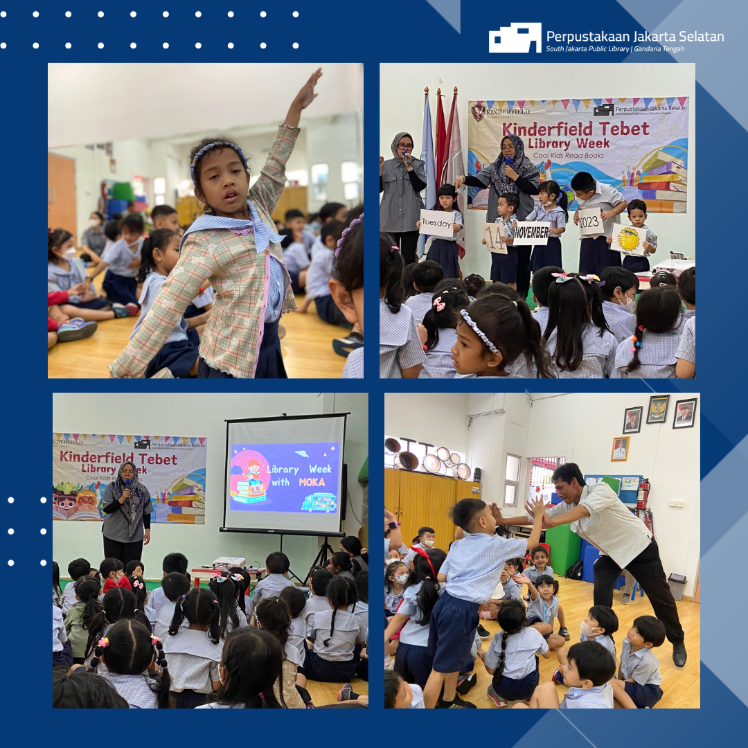 Duta Baca Jakarta Selatan Menyapa : Read Aloud & Fun Activities Di TK Kinderfield Tebet