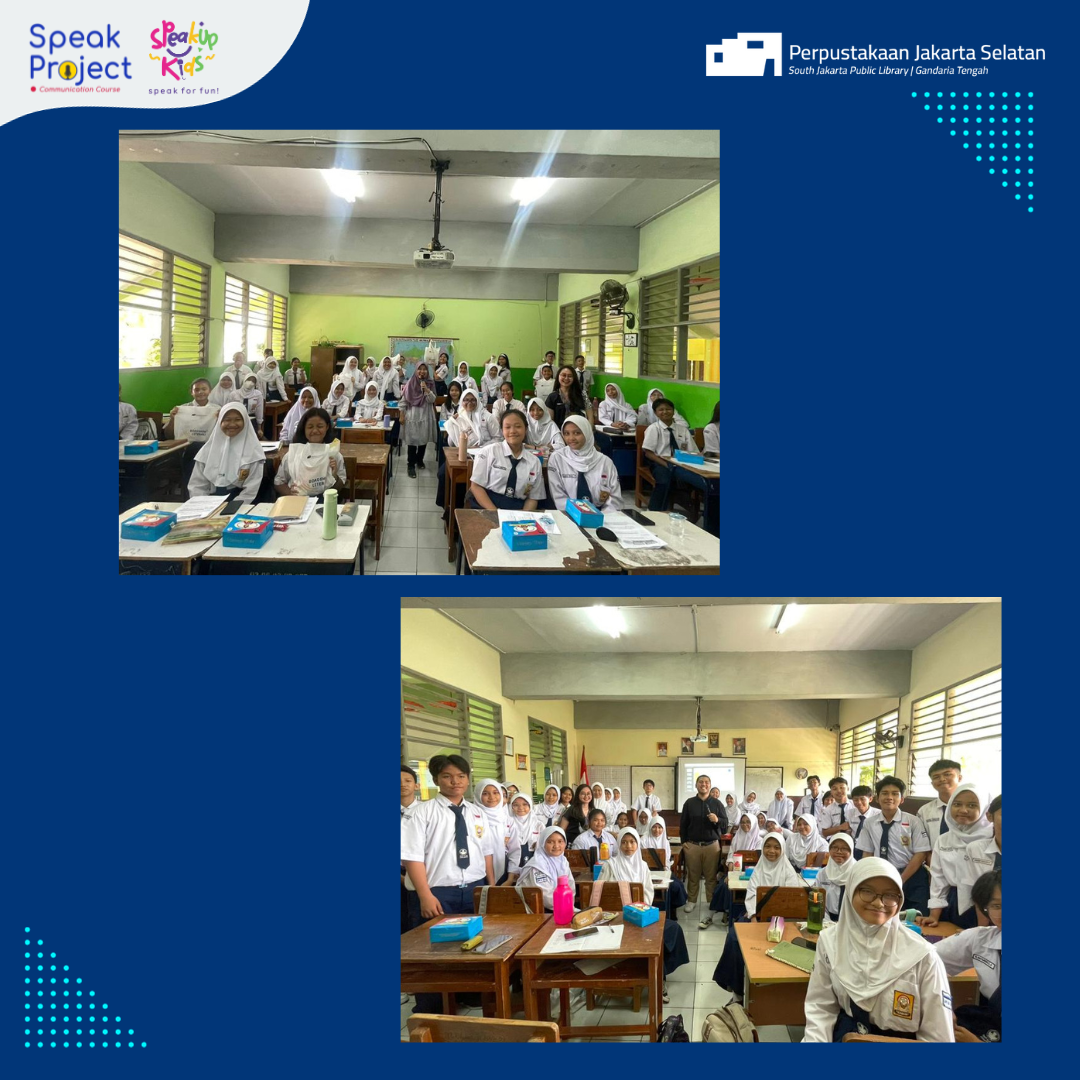 Roadshow Literasi "AKSARA" Anak Jakarta Selatan Cakap Berbicara Di SMPN 86 Jakarta