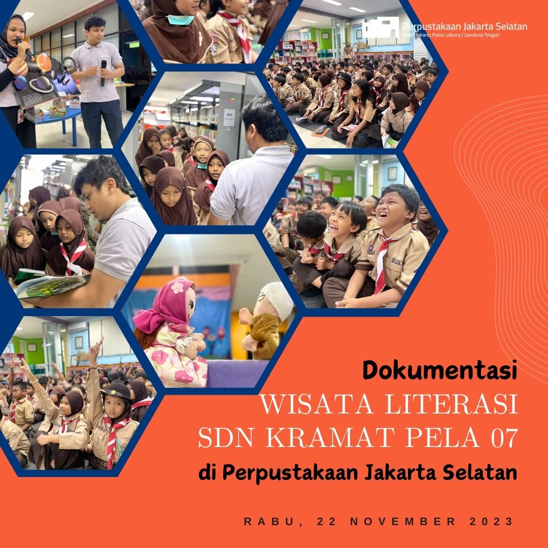 Wisata LIterasi SDN Kramat Pela 07 Di Perpustakaan Jakarta Selatan