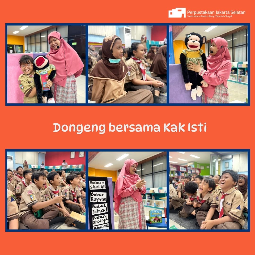 Wisata LIterasi SDN Kramat Pela 07 Di Perpustakaan Jakarta Selatan