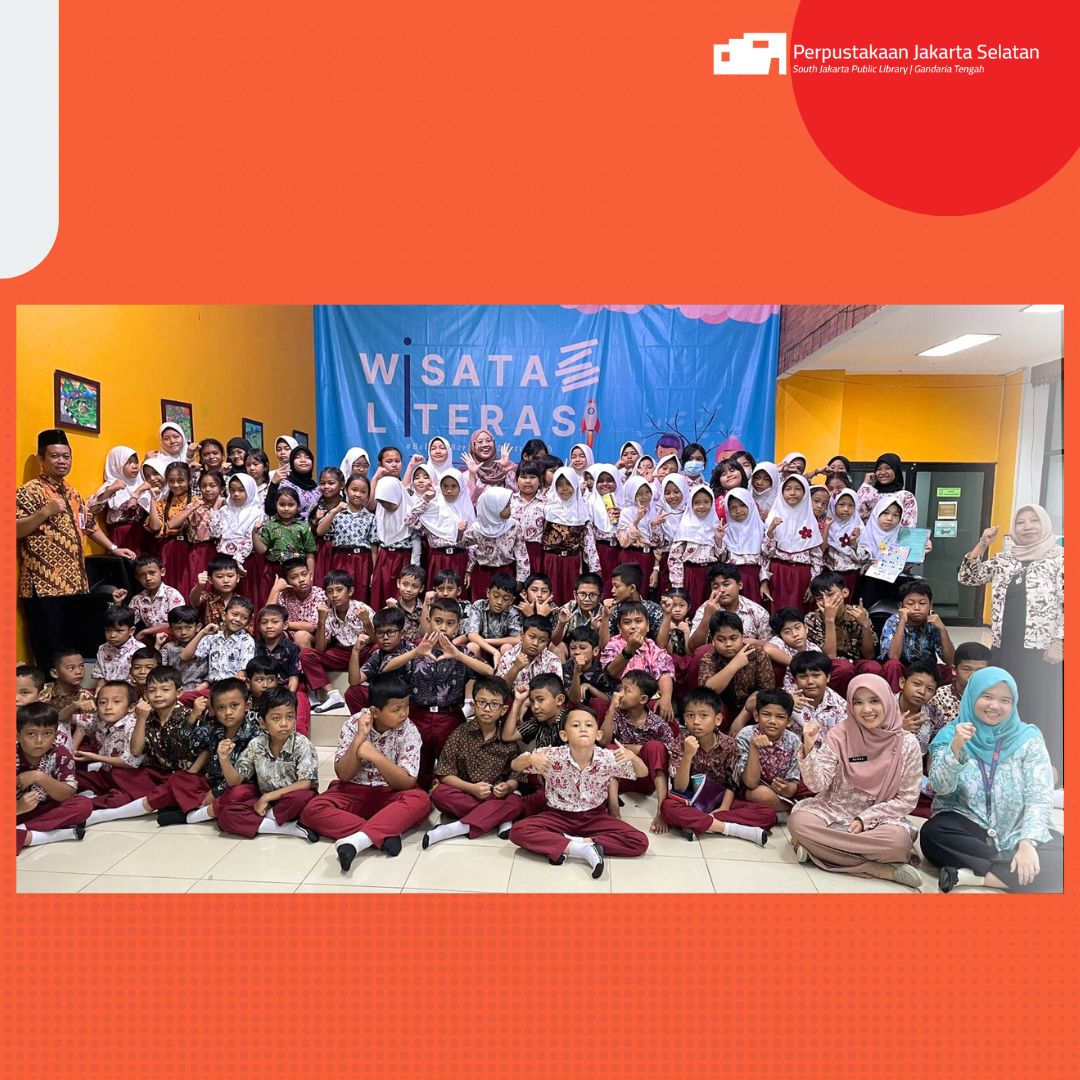 Wisata LIterasi SDN Kramat Pela 09 Di Perpustakaan Jakarta Selatan