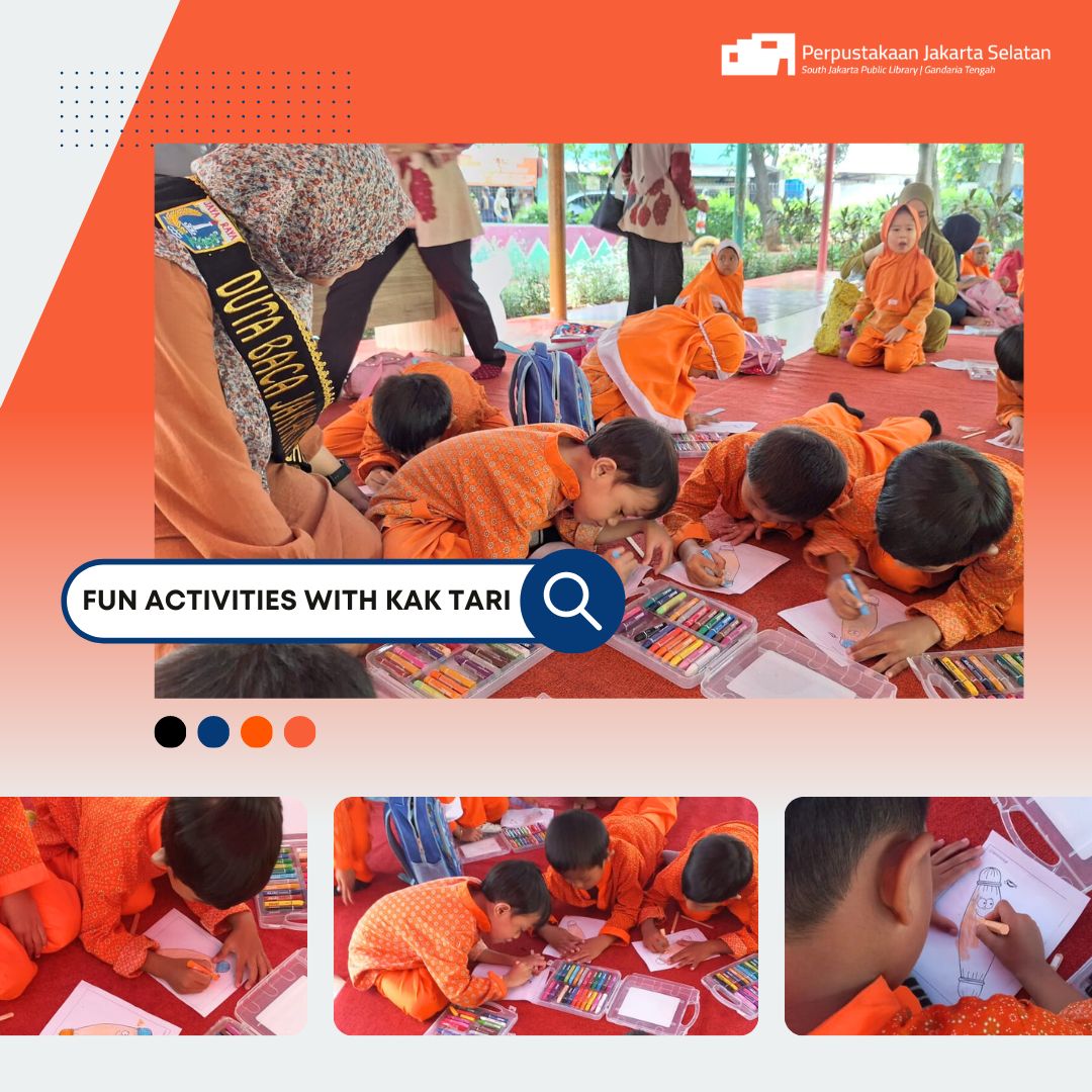 Duta Baca Jakarta Selatan Menyapa : Read Aloud & Fun Activities Di RPTRA Taman Lenteng Agung