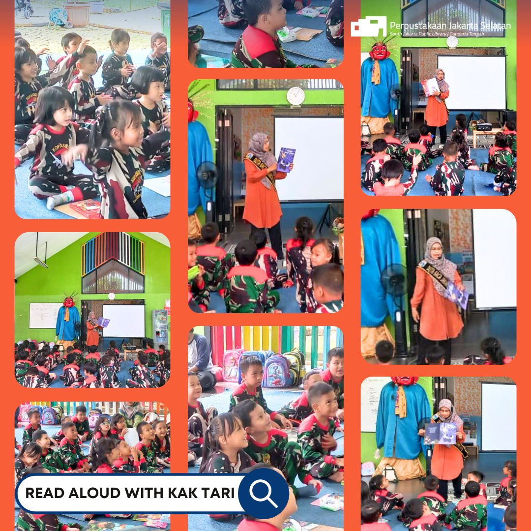 Duta Baca Jakarta Selatan Menyapa : Read Aloud & Fun Activities Di RPTRA Shibi