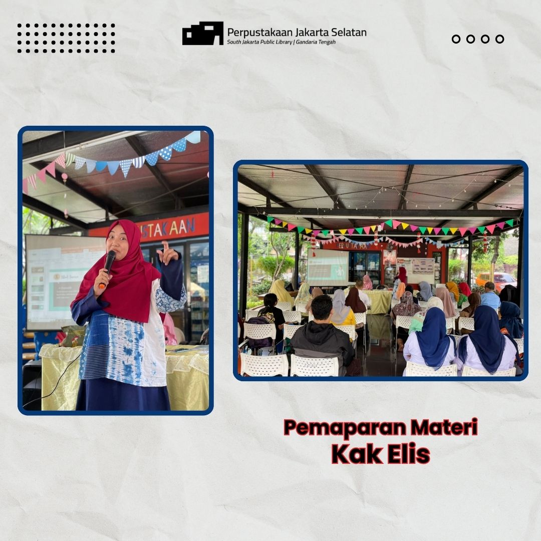 Pelita (Pelatihan Literasi Melalui Cerita) Bersama Duta Baca Jakarta Selatan & Kak Elis : Teknis Mengubah Suara Dalam Bercerita