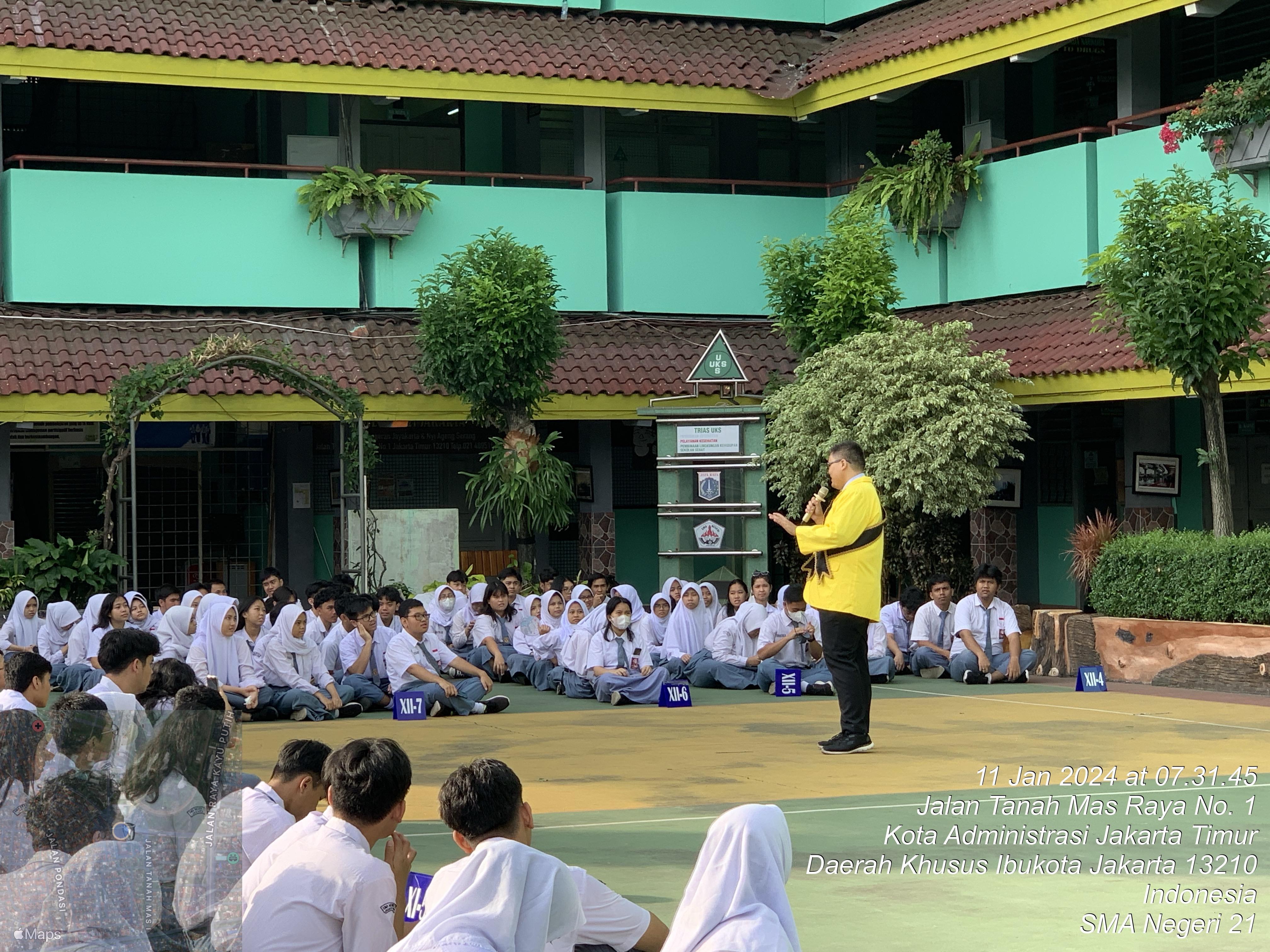 Jelajah Duta Baca Ke SMA Negeri 21 Jakarta