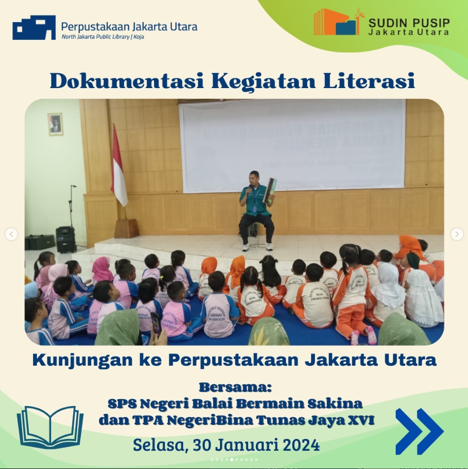 Wisata Literasi Di Perpustakaan Jakarta Utara