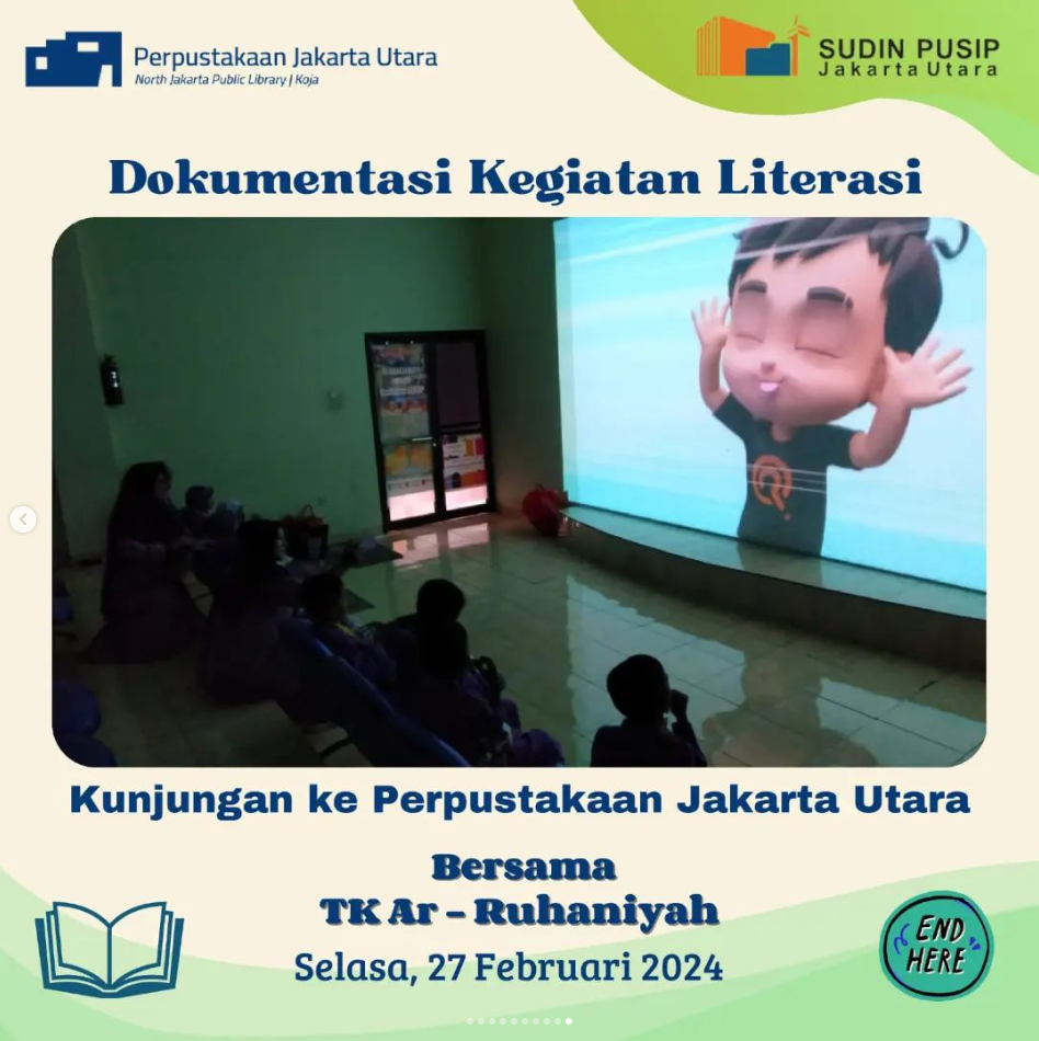 Wisata Literasi Bersama TK Ar-Ruhaniyah