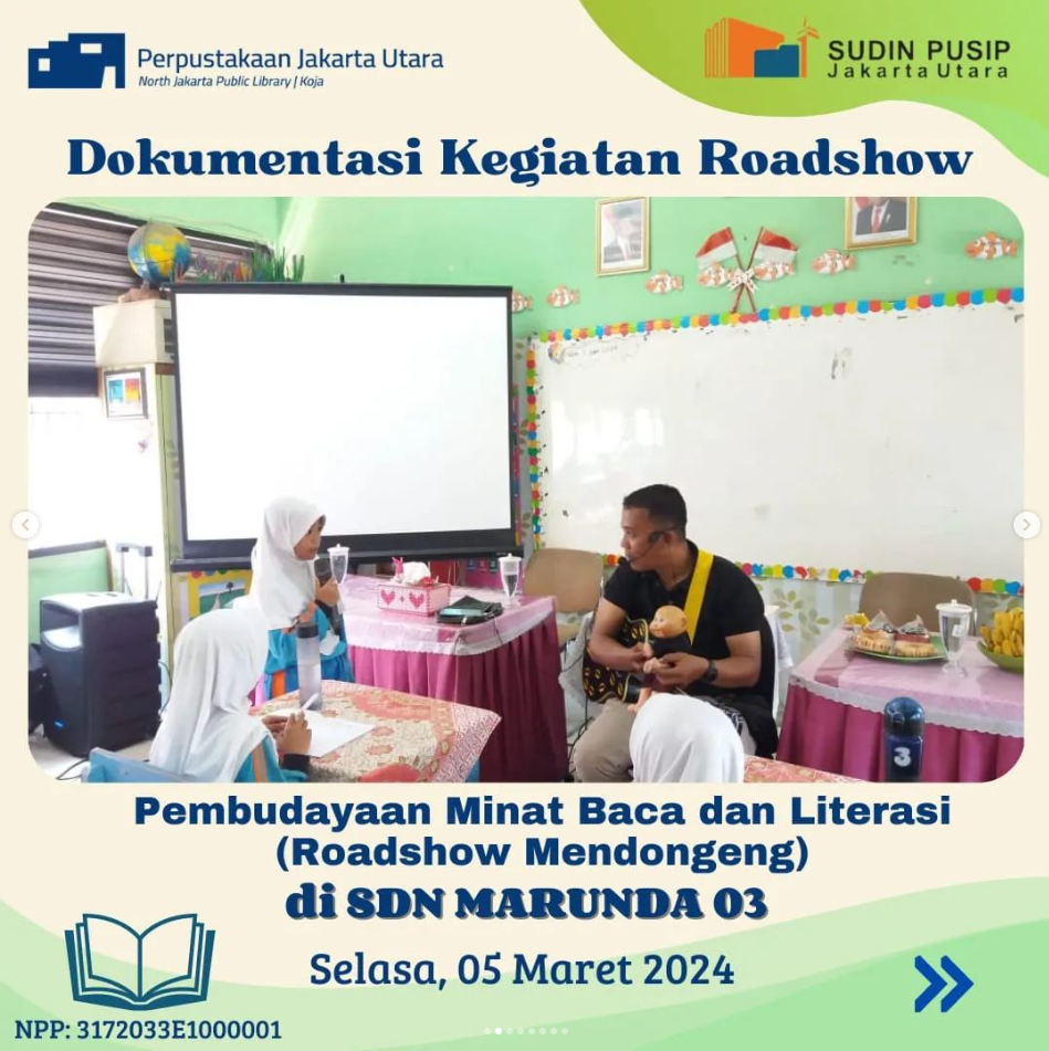 Roadshow Workshop Pembudayaan Minat Baca Dan Literasi