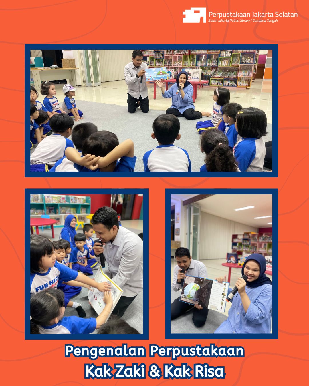 Wisata Literasi Di Perpustakaan Jakarta Selatan Bersama TK Fun Kidz Preschool