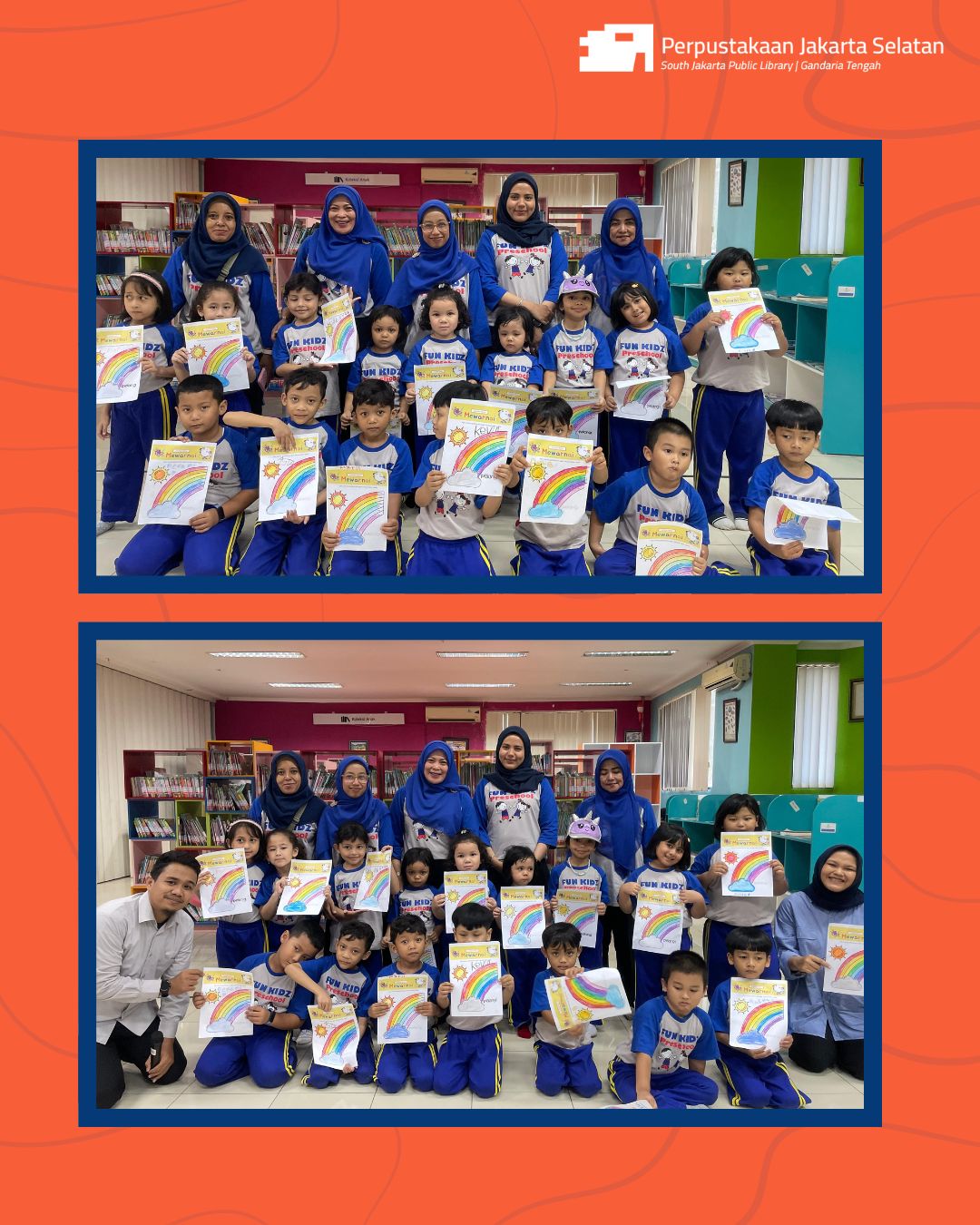 Wisata Literasi Di Perpustakaan Jakarta Selatan Bersama TK Fun Kidz Preschool