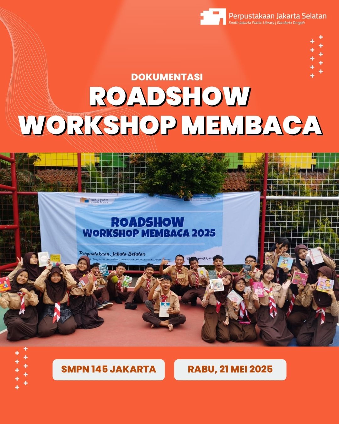 Roadshow Workshop Membaca Di SMPN 145 Jakarta