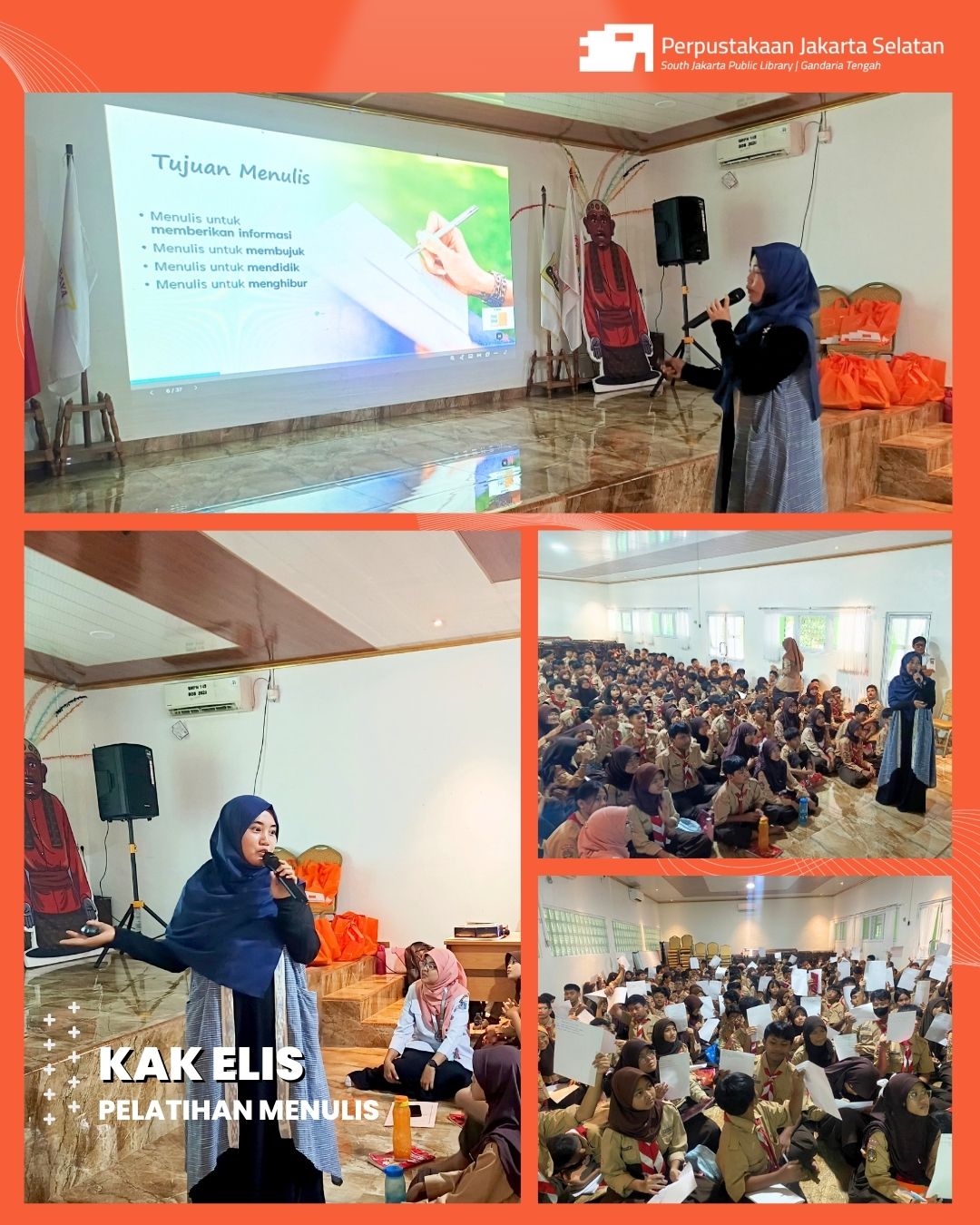Roadshow Workshop Membaca Di SMPN 145 Jakarta