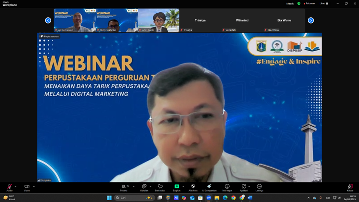 Webinar Pembinaan Perpustakaan Perguruan Tinggi