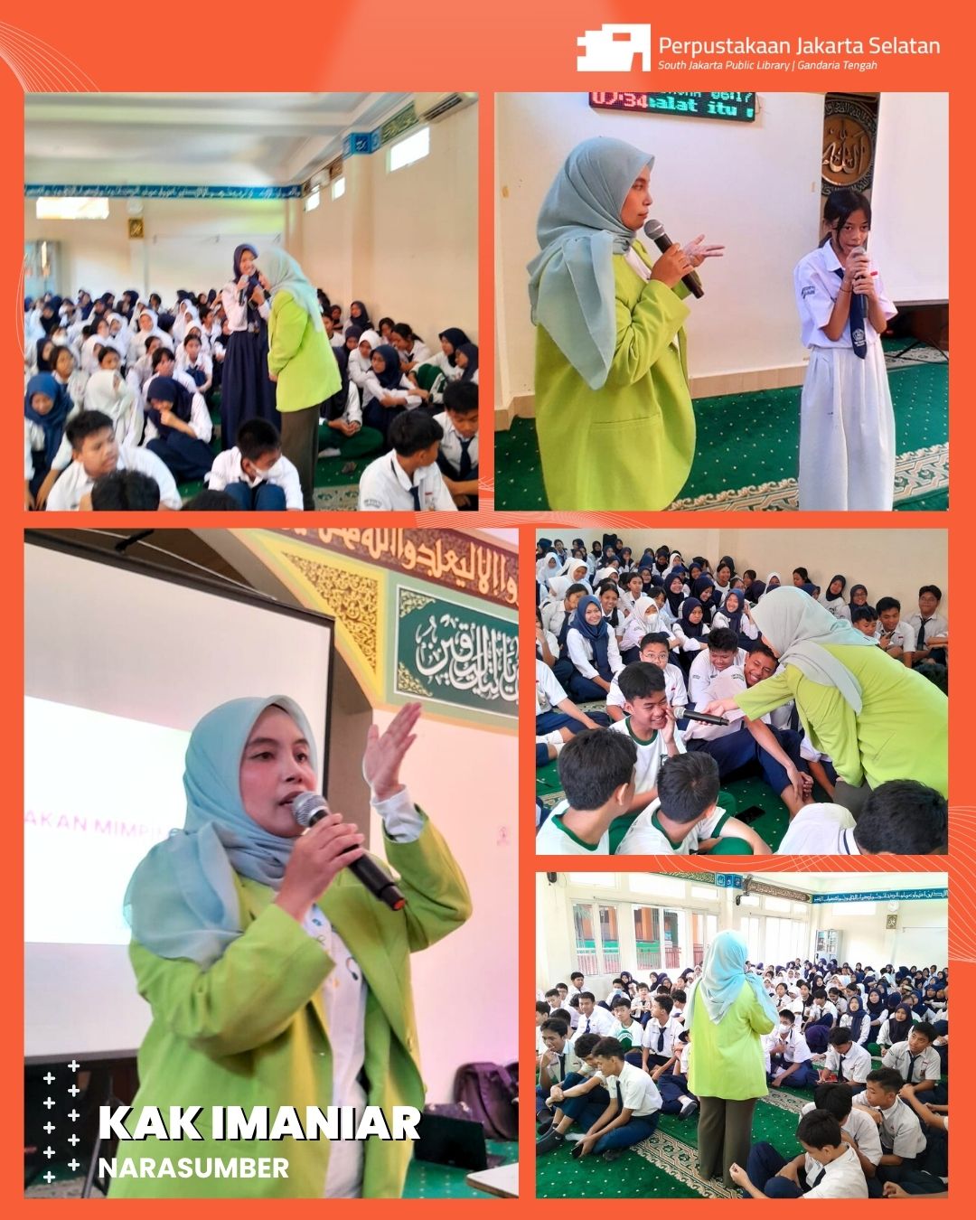 Roadshow Workshop Membaca Di SMPN 11 Jakarta