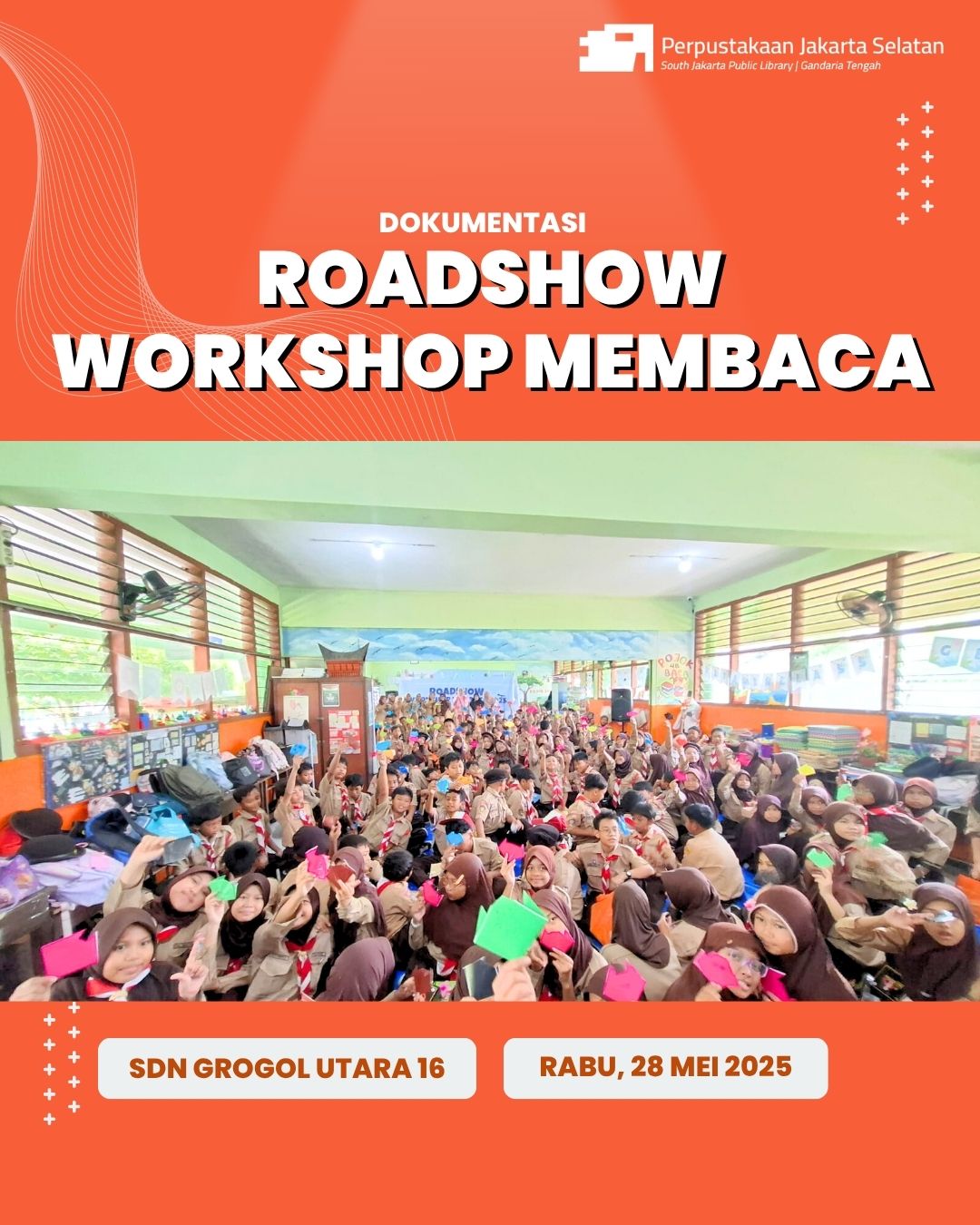 Roadshow Workshop Membaca Di SDN Grogol Utara 16