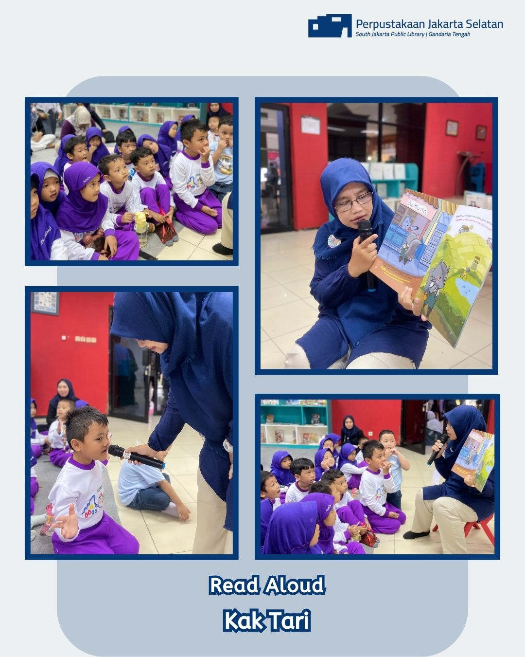 Wisata Literasi Di Perpustakaan Jakarta Selatan Bersama RA Sakinah