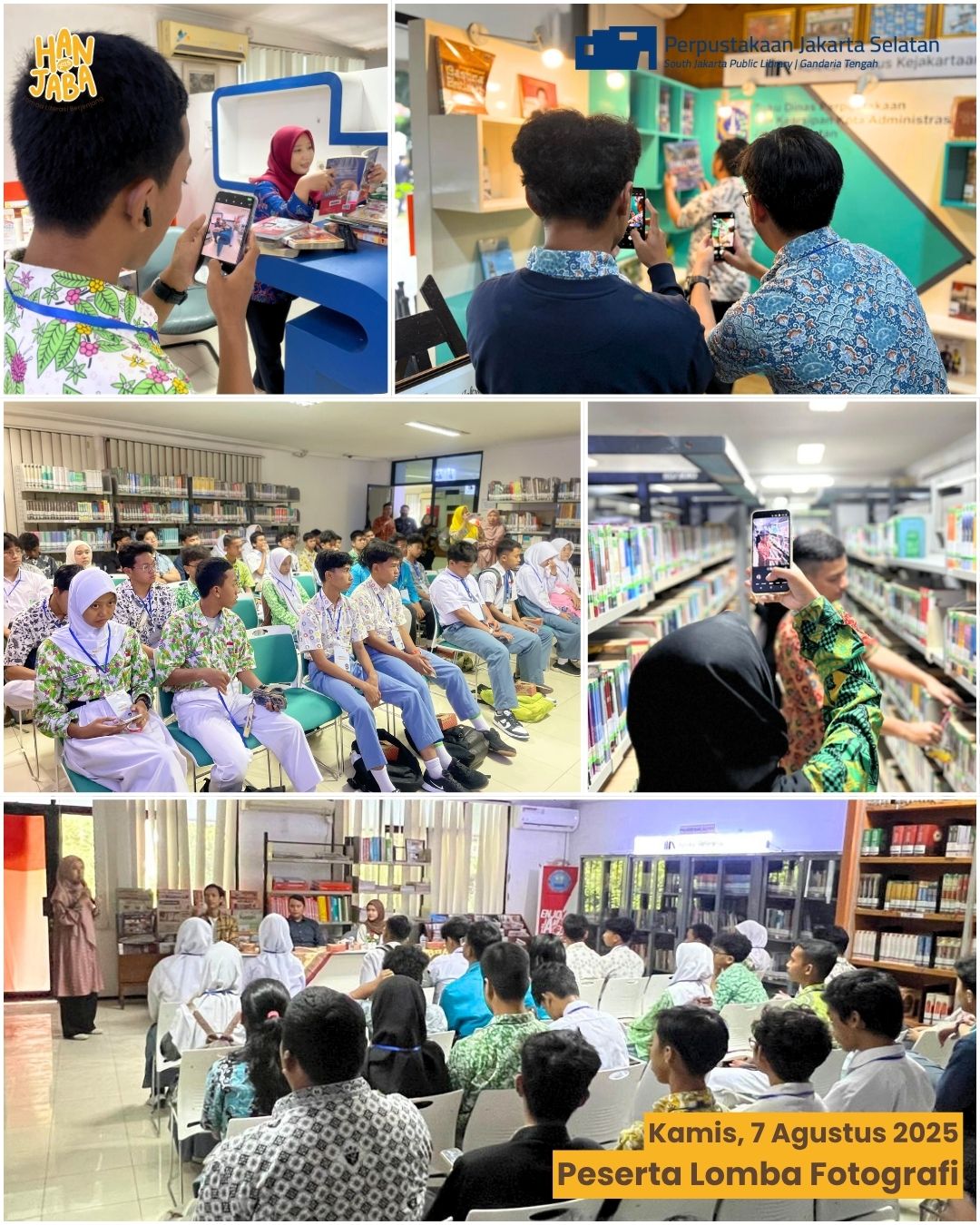 Lomba Fotografi HANJABA Tingkat Kota Administrasi Jakarta Selatan Tahun Anggaran 2025 (Hari Ke-1)