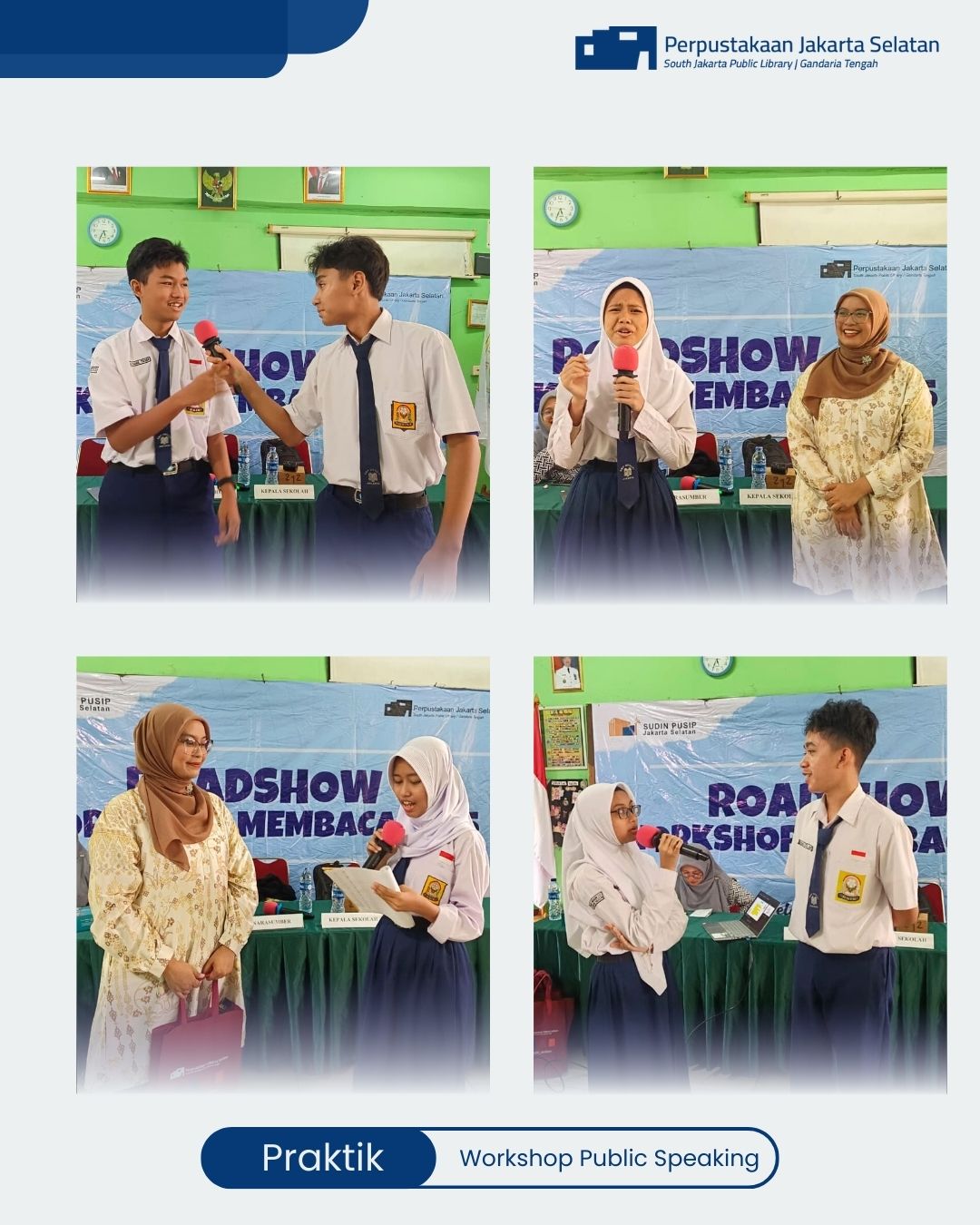 Roadshow Workshop Membaca Di SMPN 212 Jakarta
