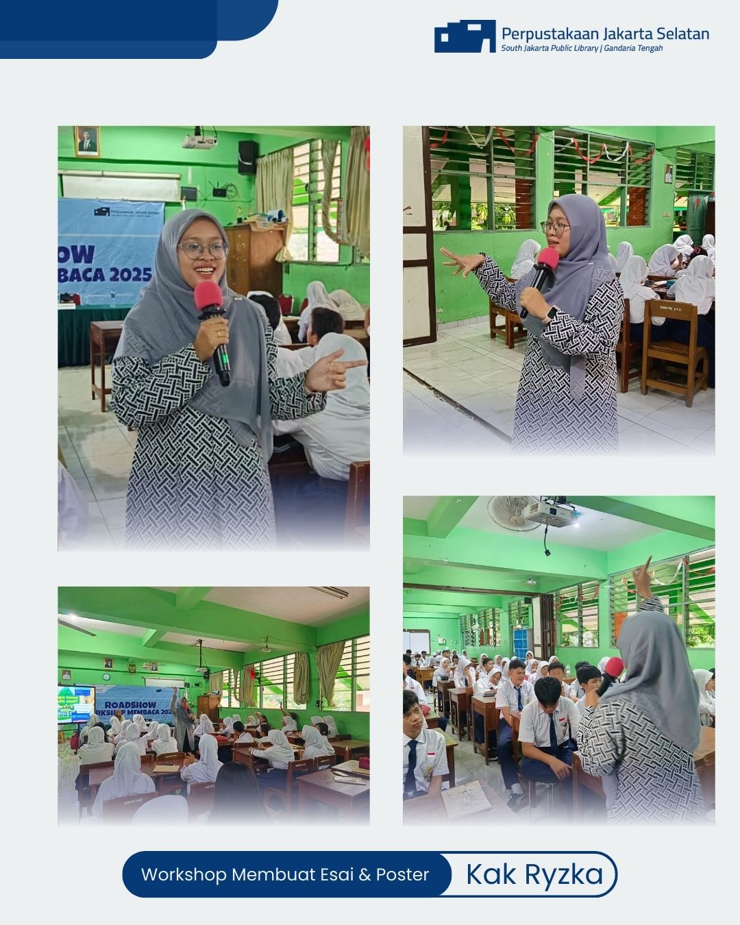 Roadshow Workshop Membaca Di SMPN 212 Jakarta