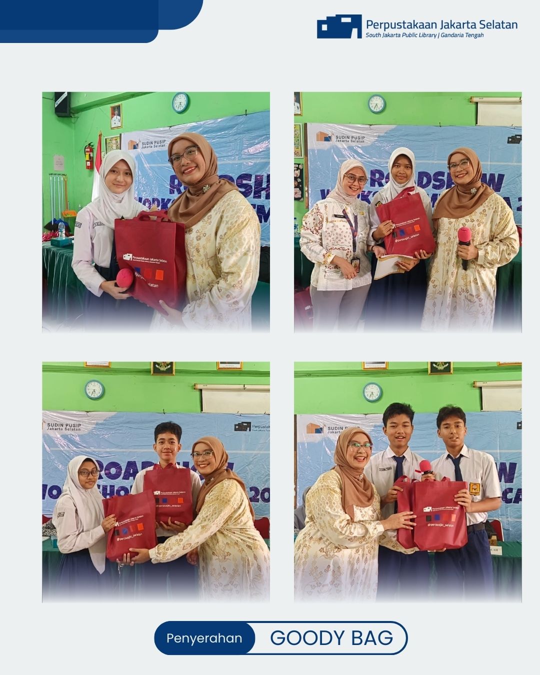 Roadshow Workshop Membaca Di SMPN 212 Jakarta