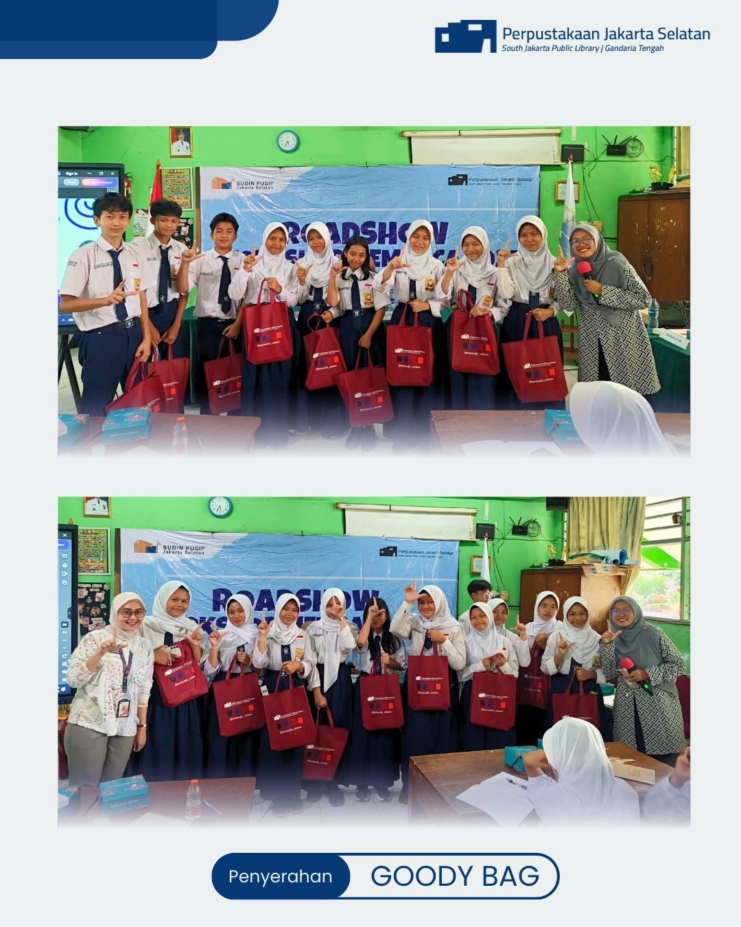 Roadshow Workshop Membaca Di SMPN 212 Jakarta