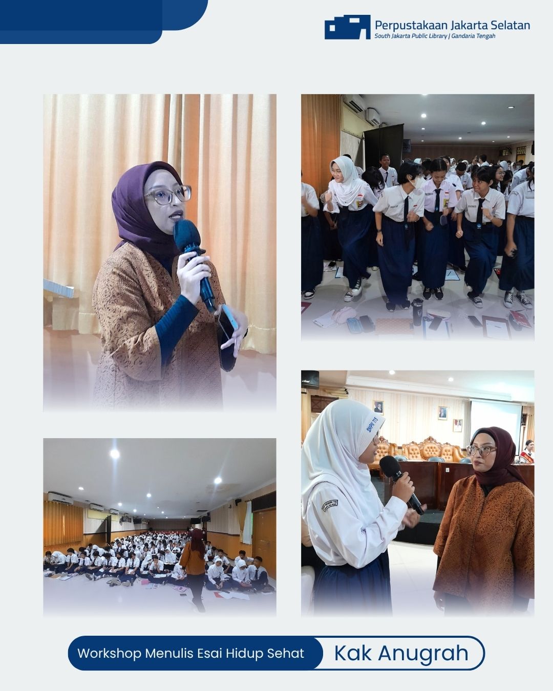 Roadshow Workshop Membaca Di SMPN 115 Jakarta
