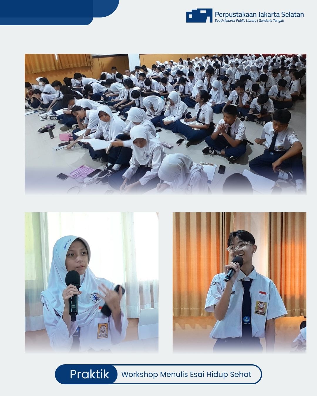 Roadshow Workshop Membaca Di SMPN 115 Jakarta