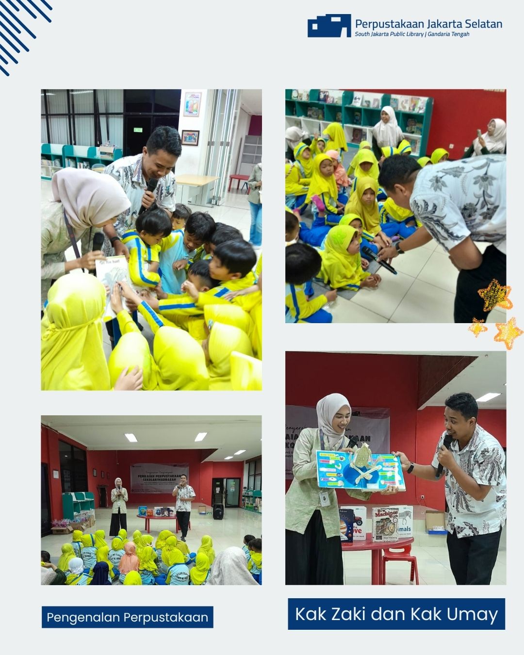 Wisata Literasi Di Perpustakaan Jakarta Selatan TKIT Musholla Iqro