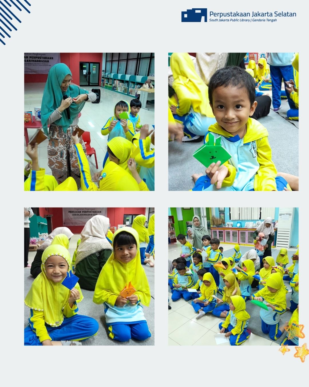 Wisata Literasi Di Perpustakaan Jakarta Selatan TKIT Musholla Iqro