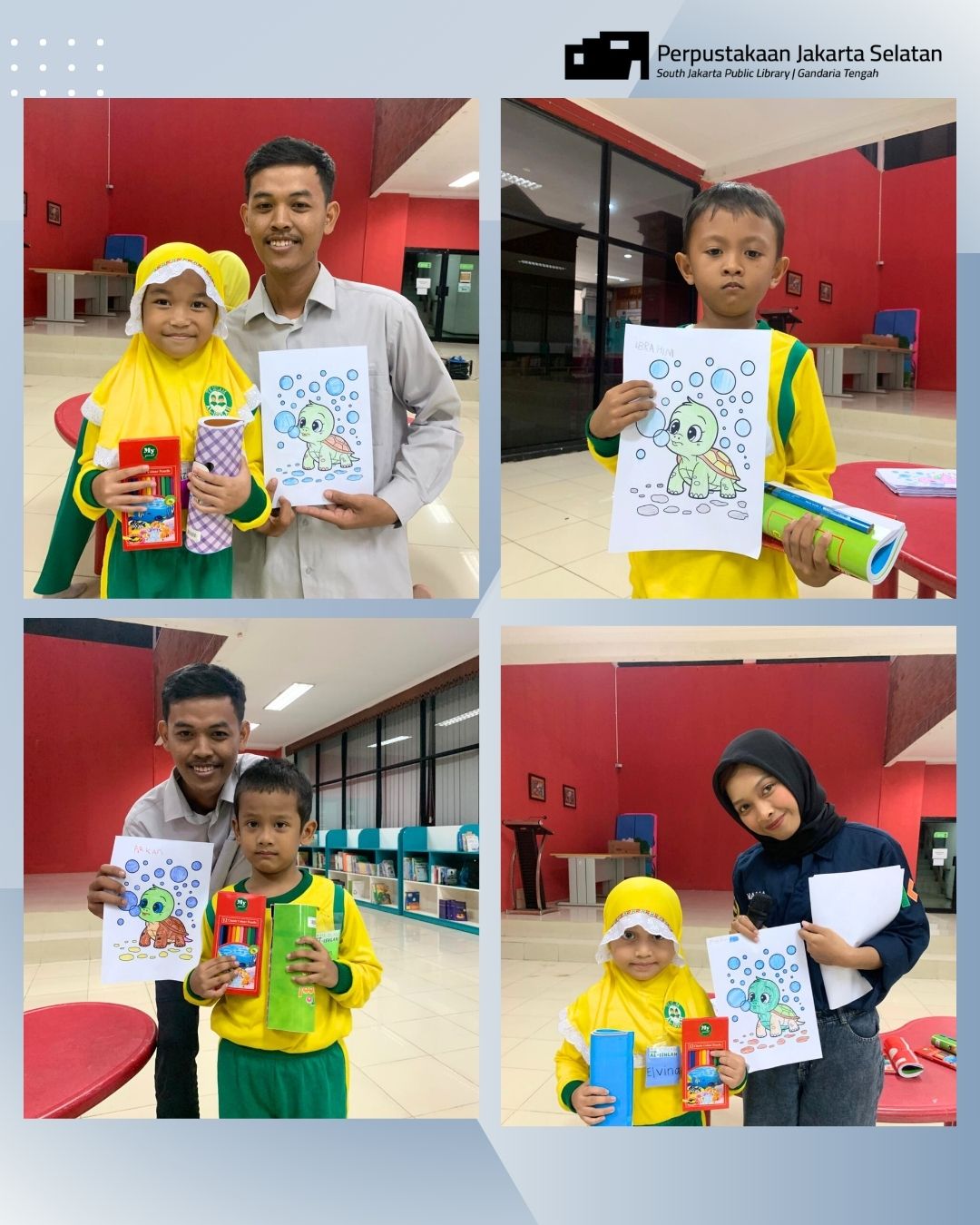 Wisata Literasi Di Perpustakaan Jakarta Selatan Bersama TK Islam Al-Ishlah