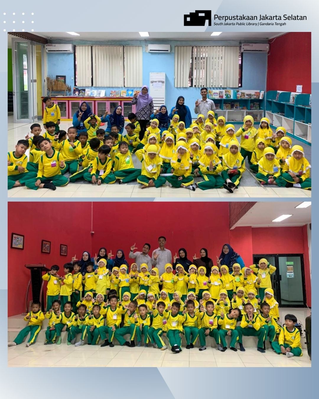 Wisata Literasi Di Perpustakaan Jakarta Selatan Bersama TK Islam Al-Ishlah