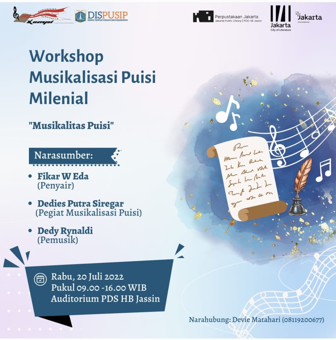 Workshop Musikalisasi Puisi Milenial
