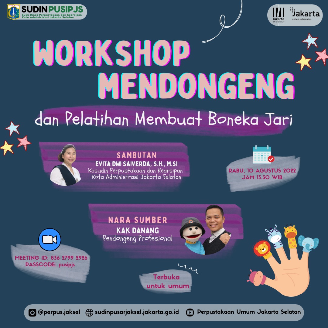 Workshop Mendongeng Dan Pelatihan Membuat Boneka Jari