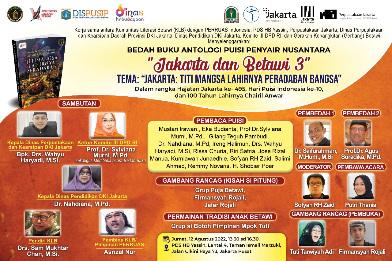 Diskusi Buku Jakarta Dan Betawi 3 "Titimangsa Lahirnya Peradaban Bangsa"