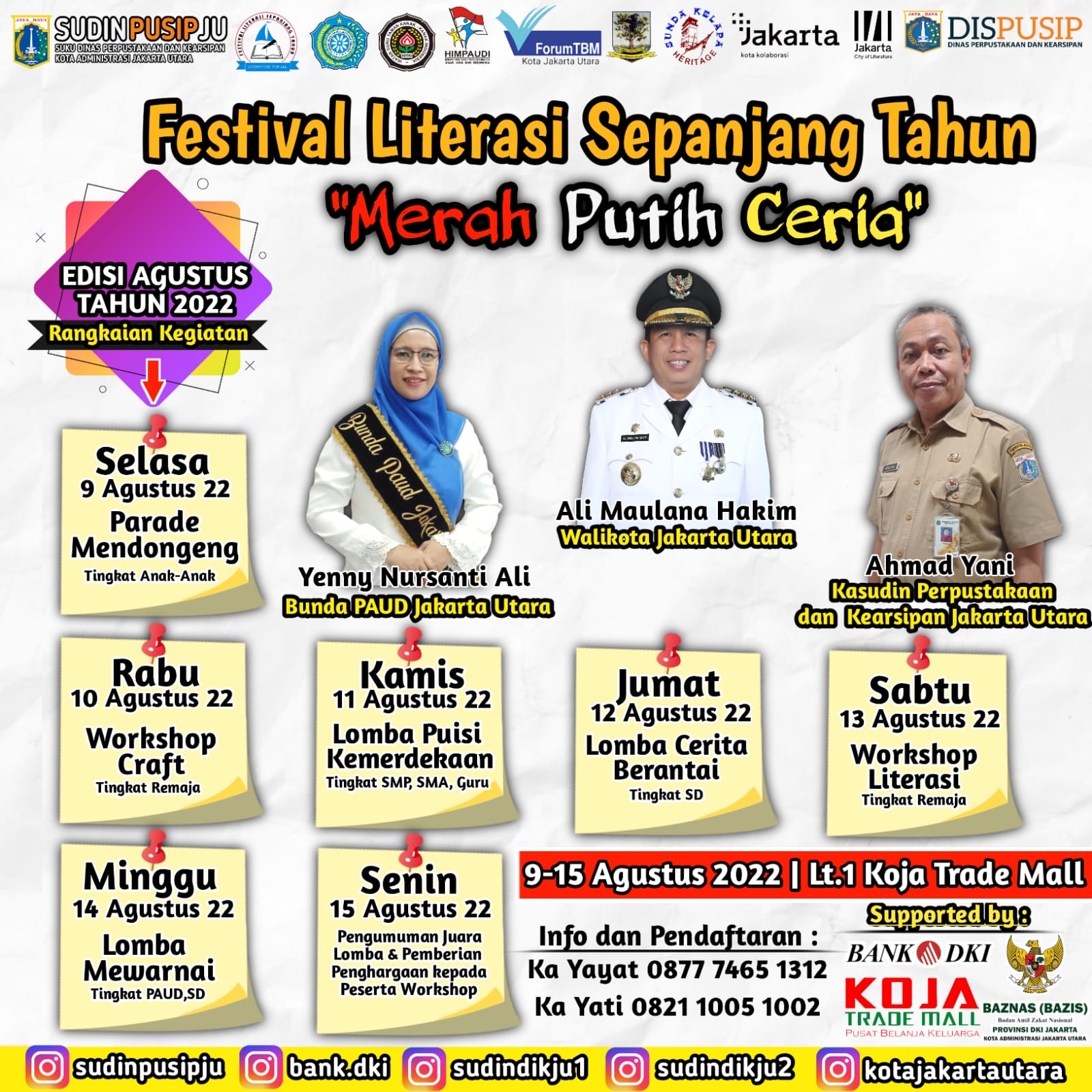 Festival Literasi Sepanjang Tahun "Merah Putih Ceria"