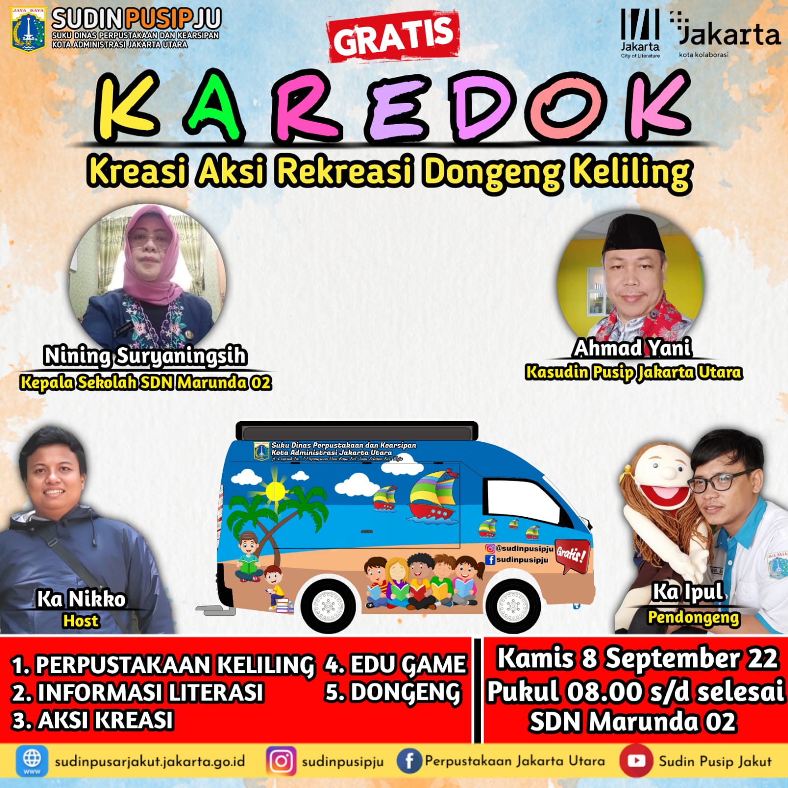 KAREDOK ( Kreasi Aksi Rekreasi Dongeng Keliling)