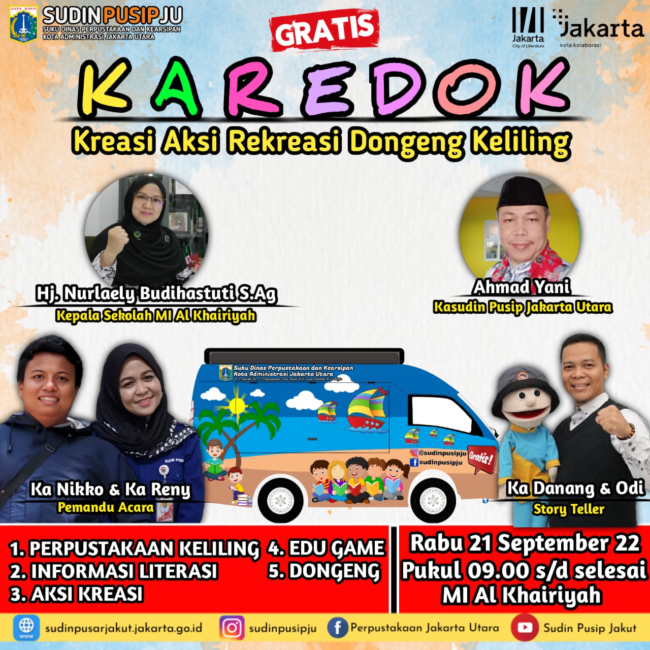 KAREDOK ( Kreasi Aksi Rekreasi Dongeng Keliling)