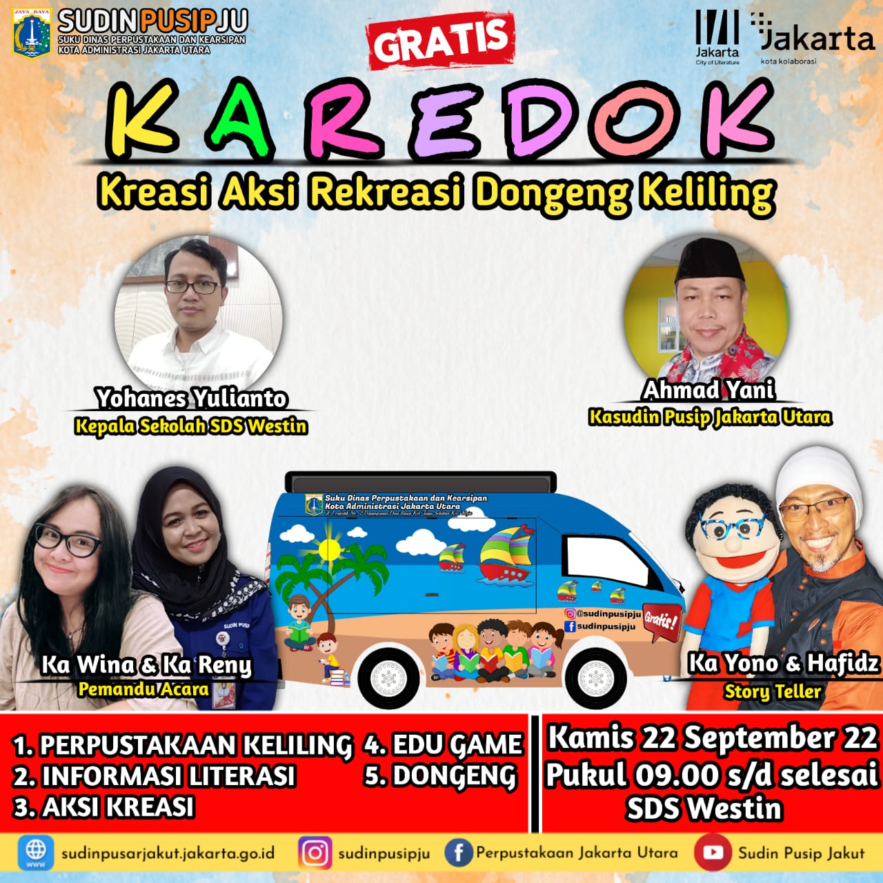 KAREDOK ( Kreasi Aksi Rekreasi Dongeng Keliling)