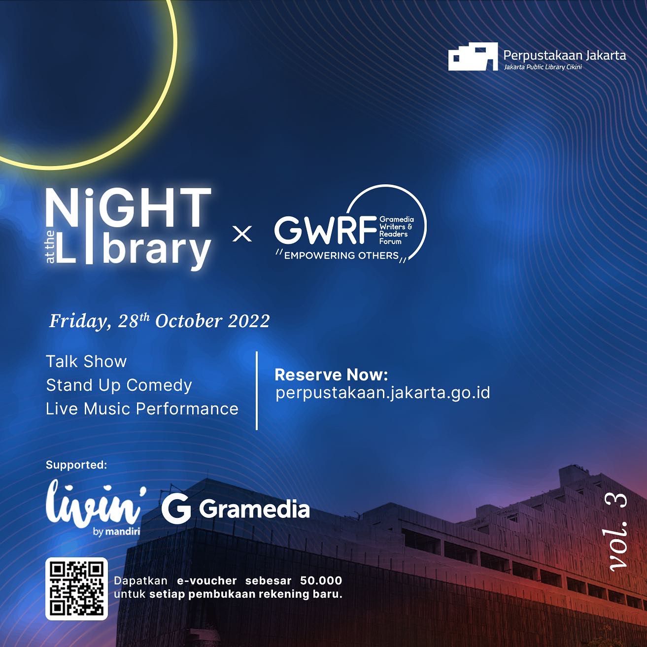 Night At The Library Vol 3 X GWRF 2022