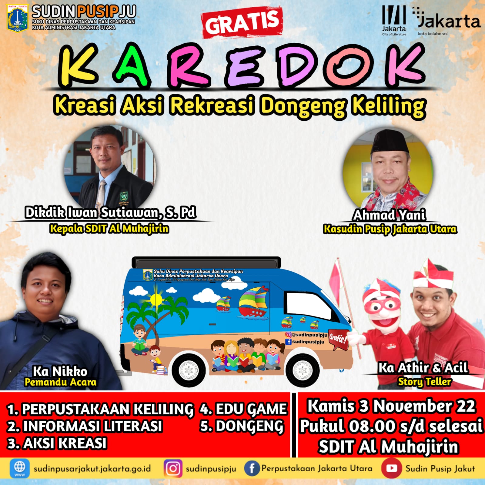 KAREDOK ( Kreasi Aksi Rekreasi Dongeng Keliling)