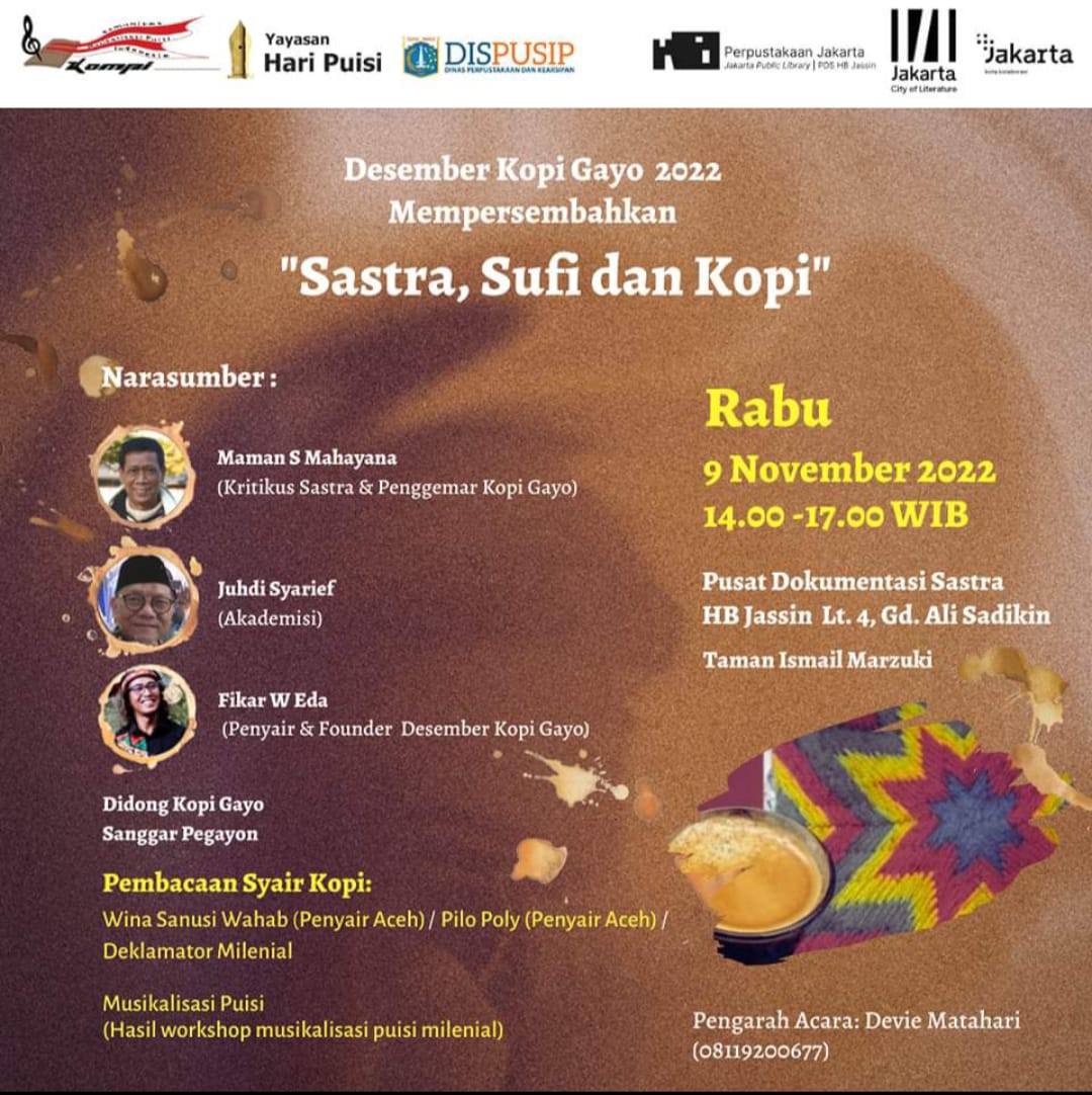 Workshop Musikalisasi Puisi Sastra, Sufi Dan Kopi