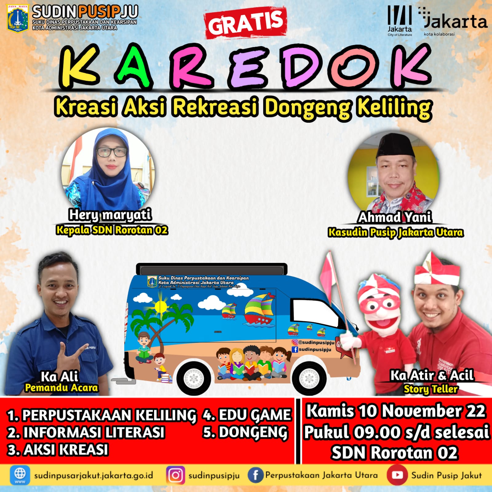 KAREDOK (Kreasi Aksi Rekreasi Dongeng Keliling)