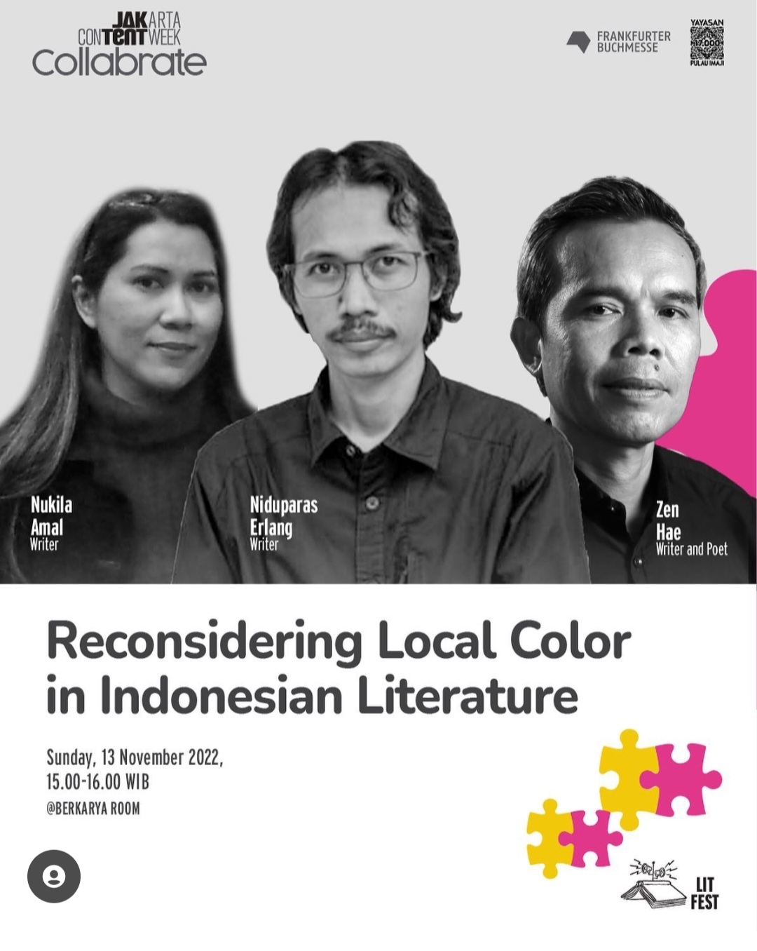 Jakarta Content Week: Reconsidering Local Color In Indonesian Literature