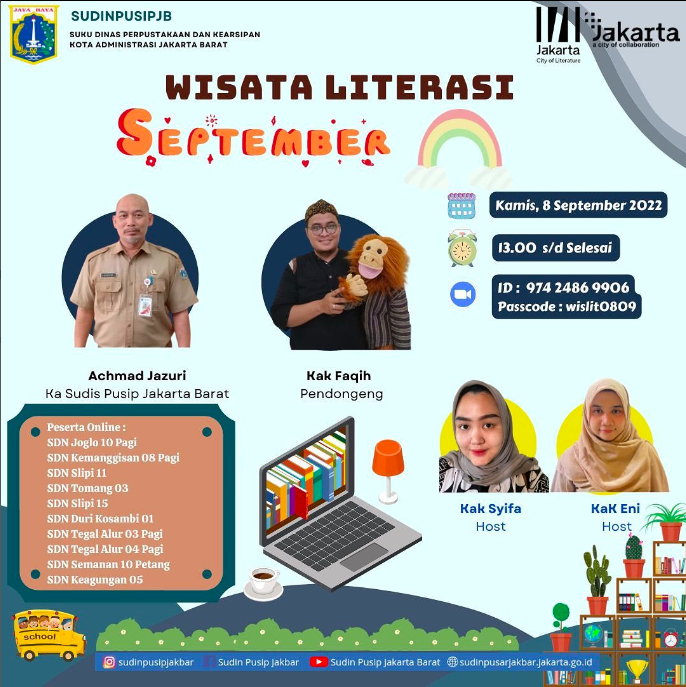 Wisata Literasi Virtual "September Ceria"